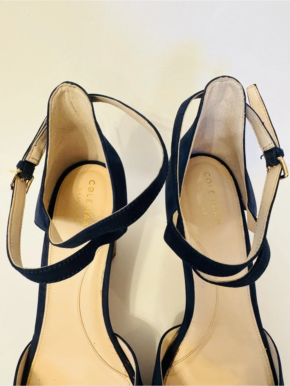 Cole Haan Sadie Women’s Wedge Sandals in Navy Blue